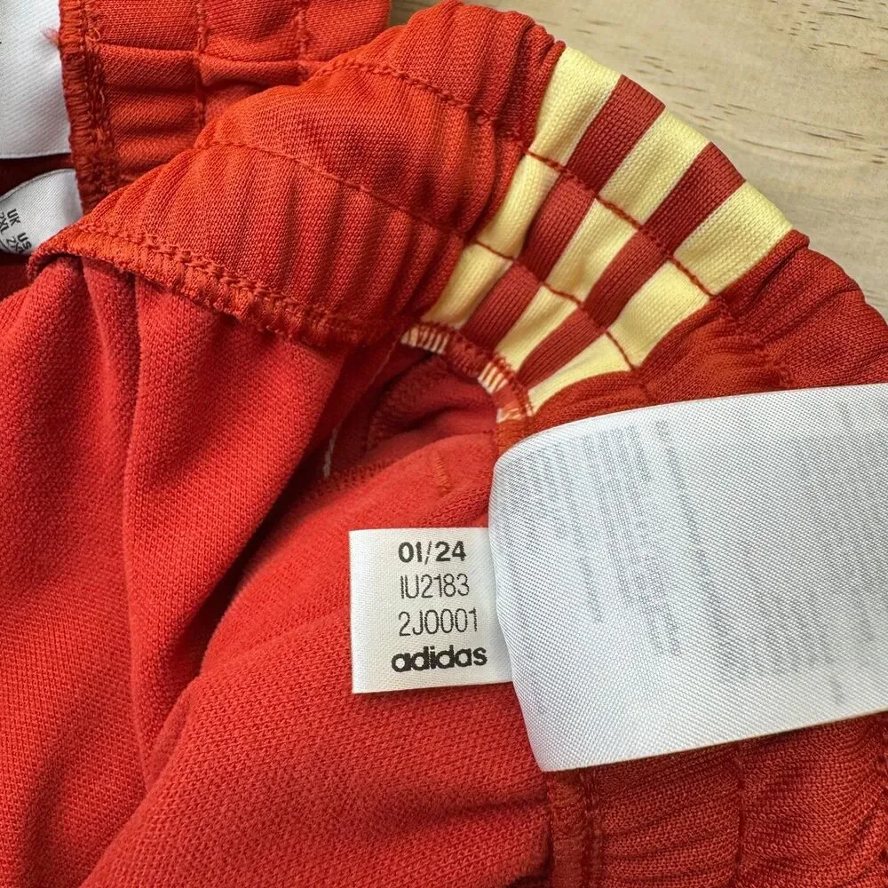 NEW Colombia adidas Beckenbauer Track Pants Tribe Orange Red Almost Yellow 2XL